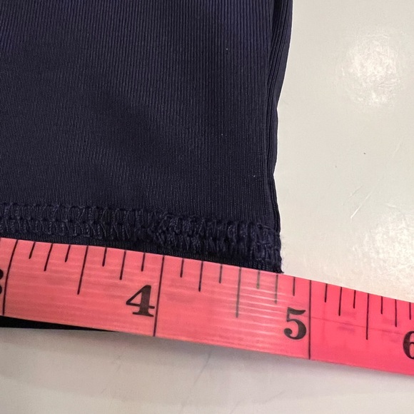 Swank a Posh navy blue leggings NWT Size 1X pull on flat lock seams stretchy - Picture 11 of 11